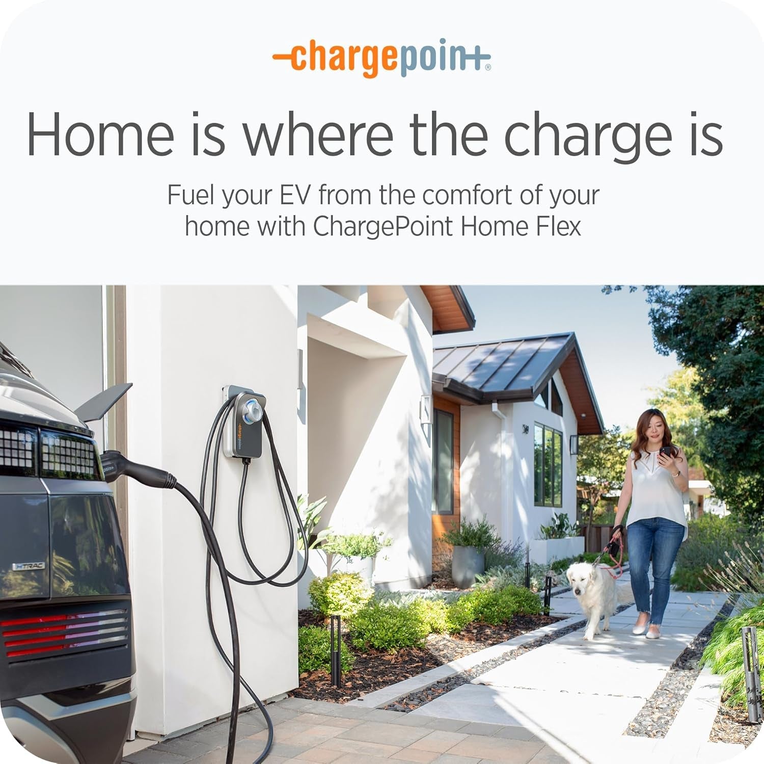 Homeflex Level 2 EV Charger J1772, Hardwired for Electric Car - Fast Smart Battery Power Charging at Home for Electric Automobile Vehicles - Revved Up Tools