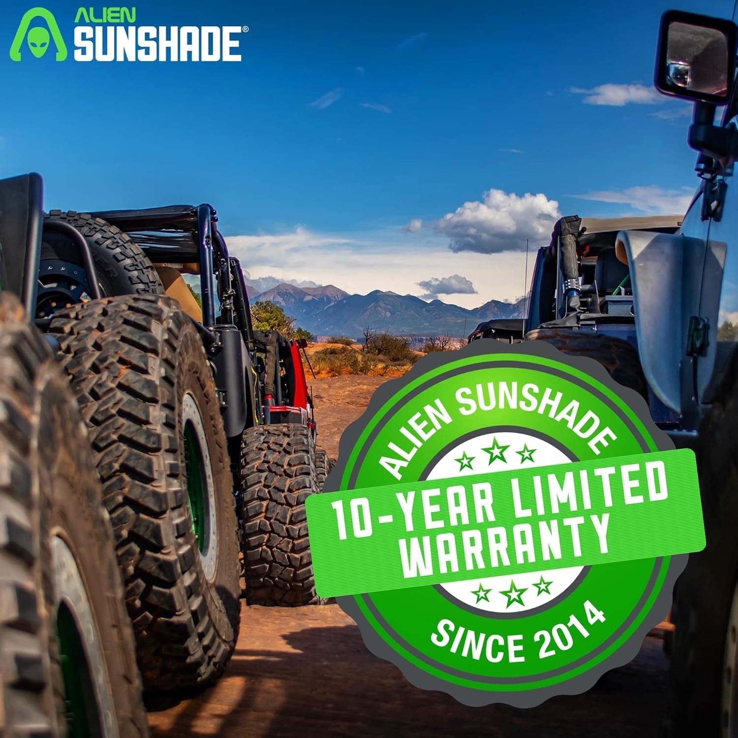 Jeep Wrangler JLU (2018-2023) - Full Length Mesh Sun Shade for Jeep JL Unlimited - Blocks UV, Wind, Noise - Bikini Jlkini Top Cover for Sport, Sport S, Sahara, Rubicon (Blue) - Revved Up Tools