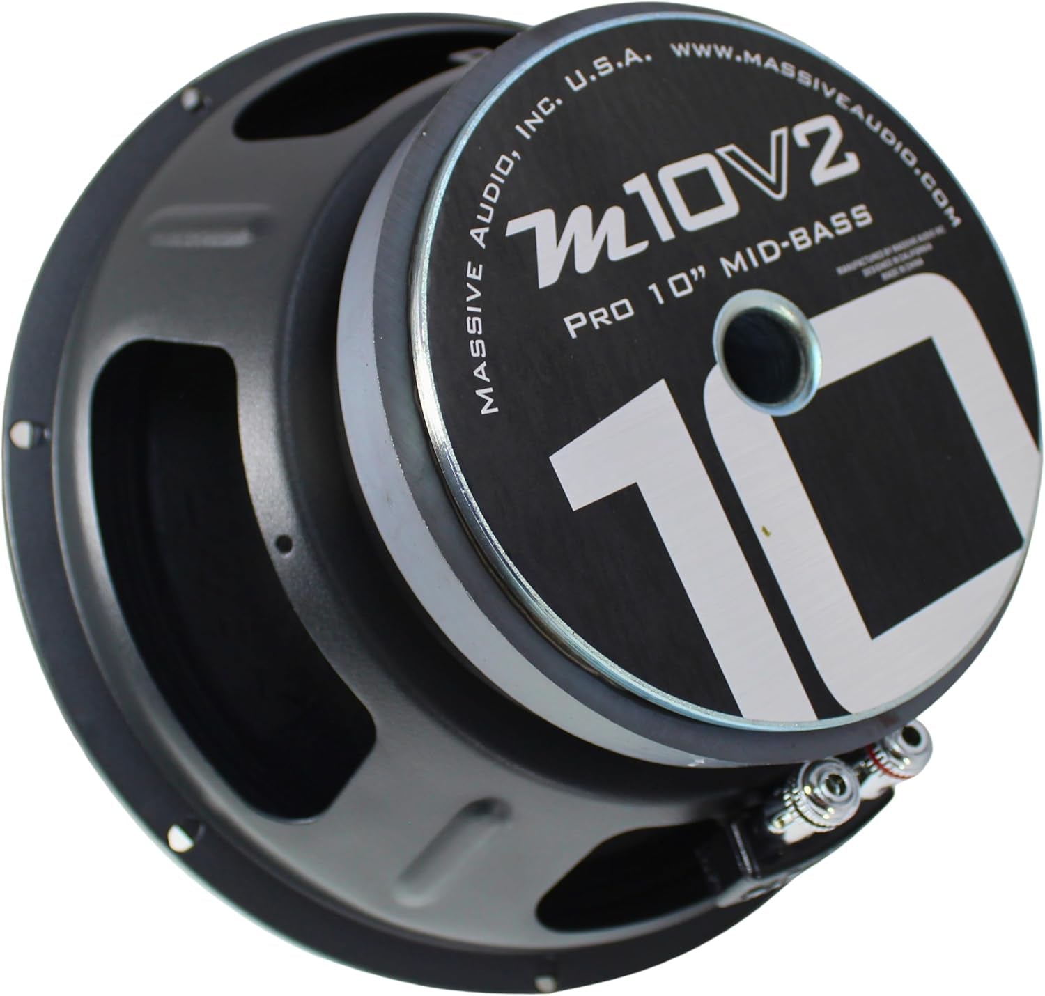 M10 10 Inch 350 Watts, 8 Ohm Pro Audio Midrange Speaker for Cars, Stage and DJ Applications. Sold Individually. - Revved Up Tools