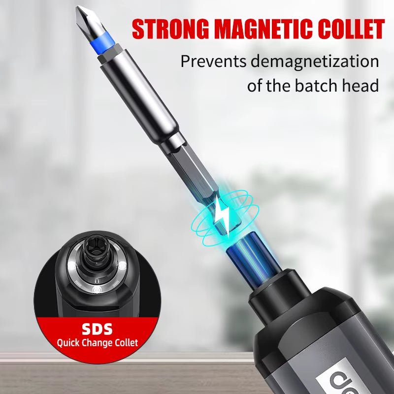 Mini Electric Screwdriver Set USB Rechargeable 2000Mah Adjustment Power Dril Multi - Function Disassembly Torque Repair Tools Kit - Revved Up Auto
