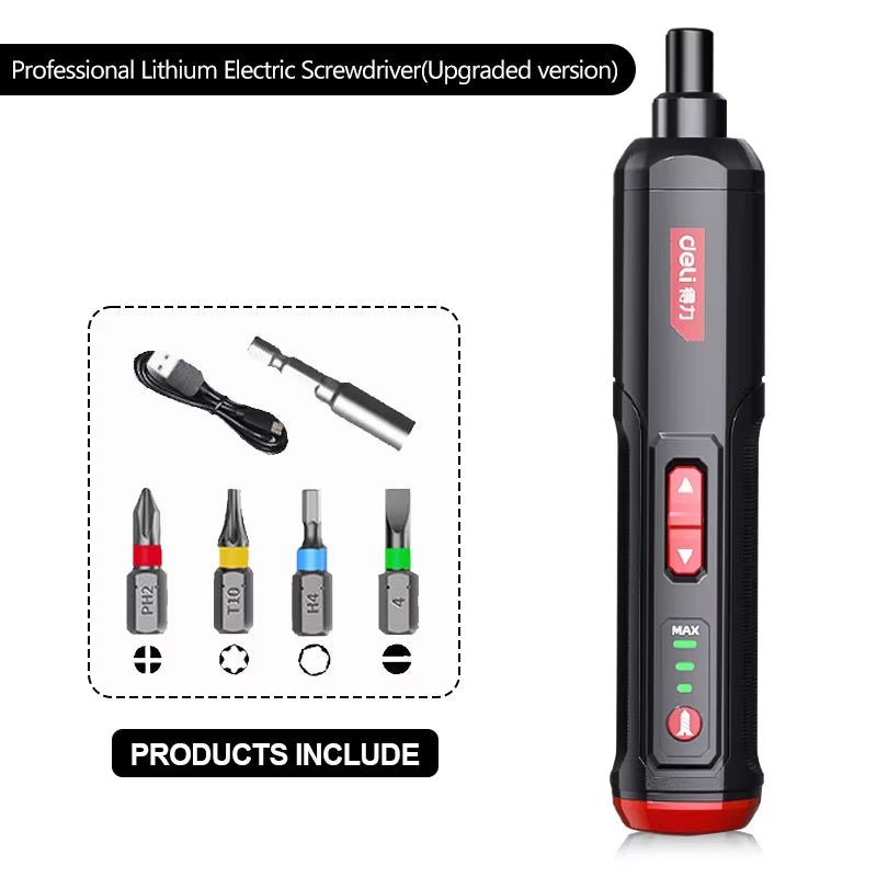 Mini Electric Screwdriver Set USB Rechargeable 2000Mah Adjustment Power Dril Multi - Function Disassembly Torque Repair Tools Kit - Revved Up Auto