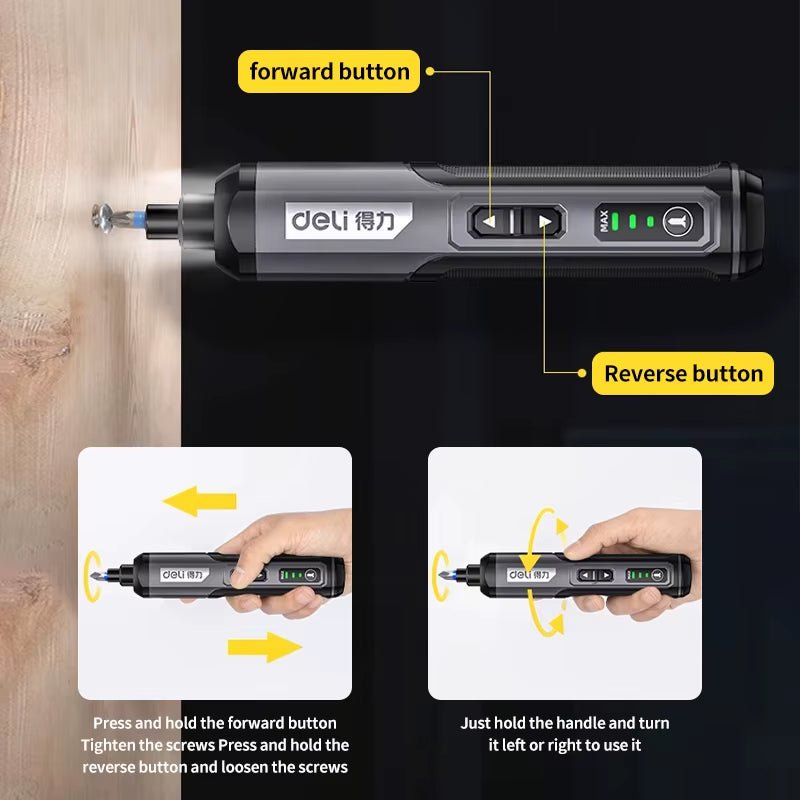Mini Electric Screwdriver Set USB Rechargeable 2000Mah Adjustment Power Dril Multi - Function Disassembly Torque Repair Tools Kit - Revved Up Auto