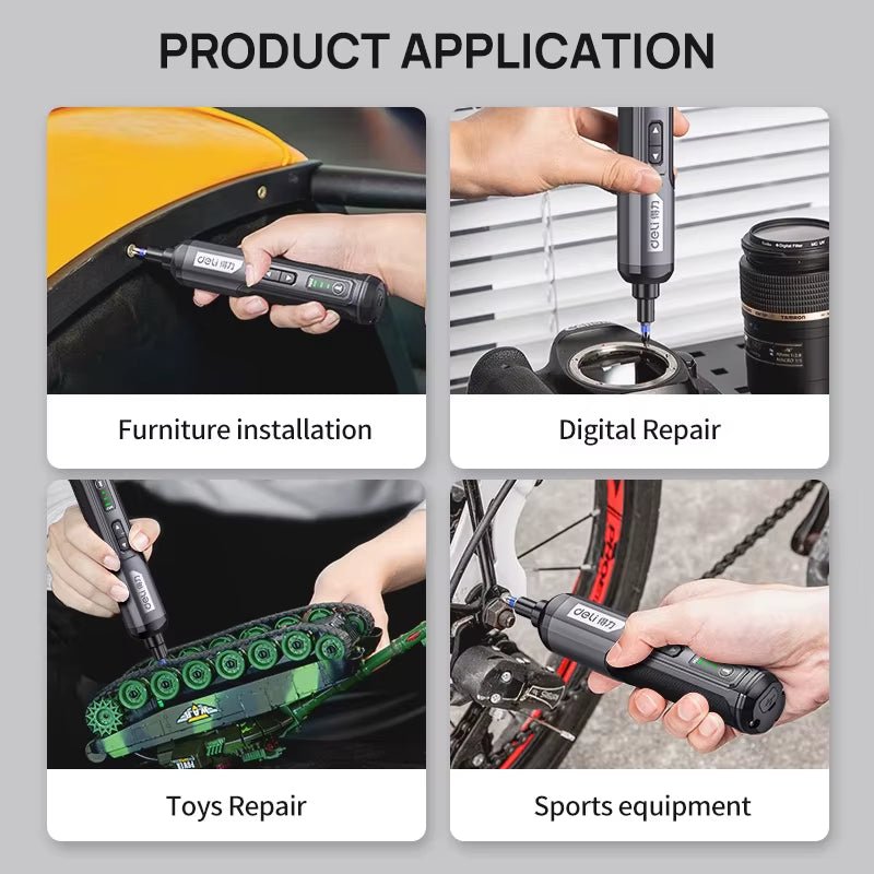 Mini Electric Screwdriver Set USB Rechargeable 2000Mah Adjustment Power Dril Multi - Function Disassembly Torque Repair Tools Kit - Revved Up Auto