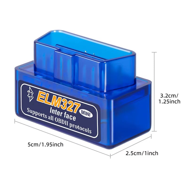 Mini ELM327 V2.1 OBD2 Scanner Code Reader Bluetooth Car Diagnostic Tool for Android /IOS Automotive Fault Detector - Revved Up Auto