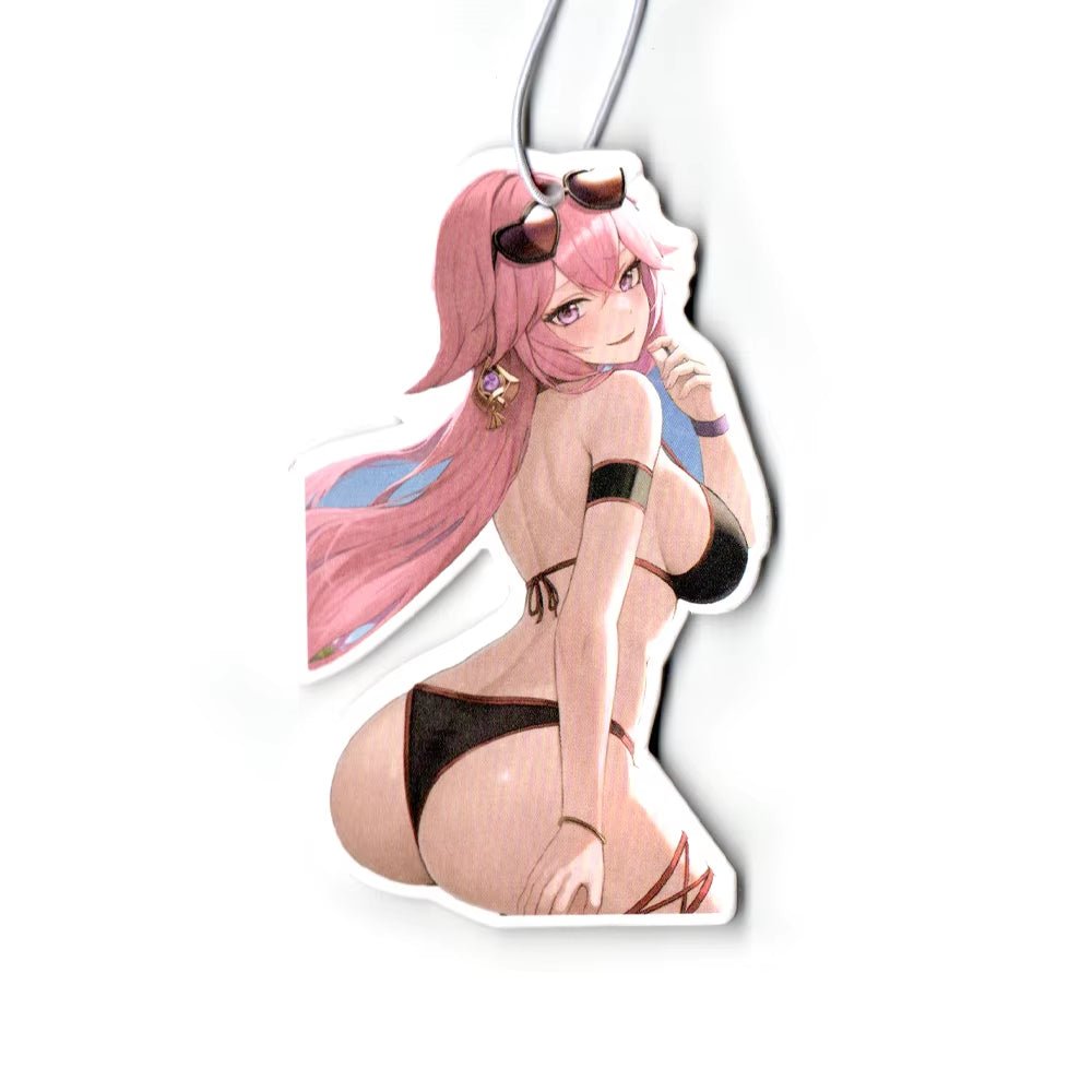 New JDM Style Performance Car Rearview Mirror Pendant Air Freshener Solid Paper Decoration Car Decoration Anime Decor - Revved Up Tools