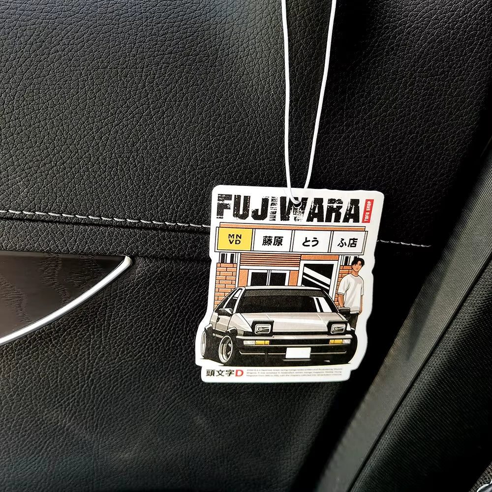 New JDM Style Performance Car Rearview Mirror Pendant Air Freshener Solid Paper Decoration Car Decoration Anime Decor - Revved Up Tools