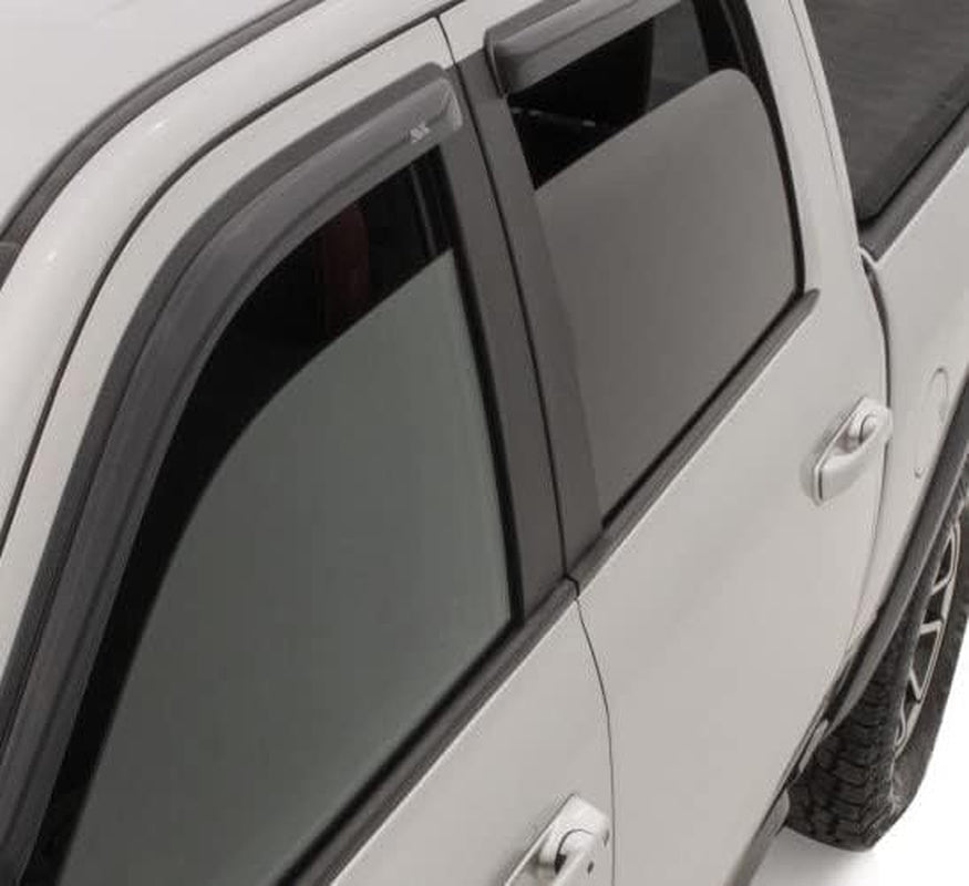[] outside Mount Rain Guards for 2008 - 2020 Dodge Journey | Window Vent Visors, 4 Pcs. - Smoke | 94072 - Revved Up Auto