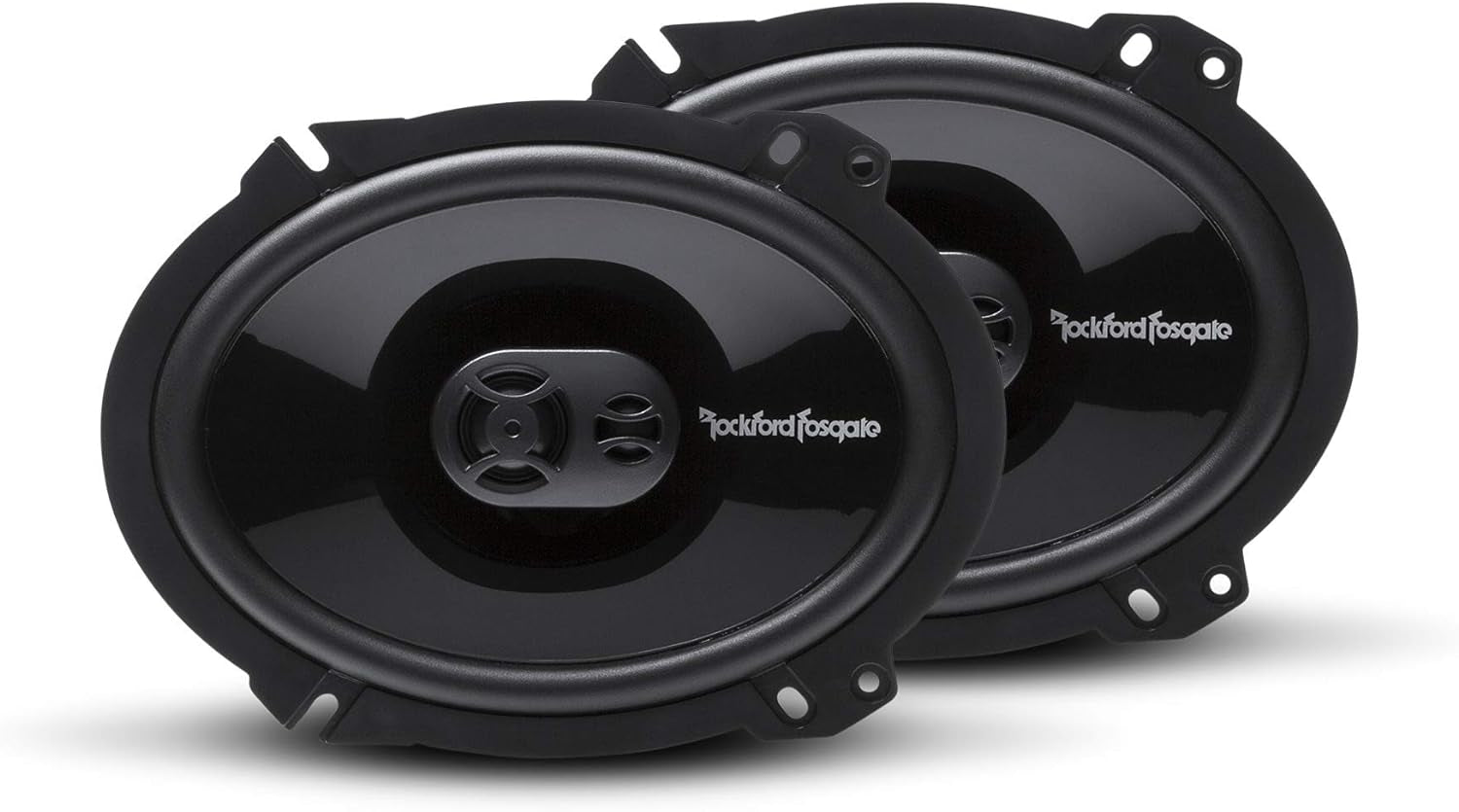 P1683 Punch 6"X8" 3-Way Coaxial Full Range Speakers - Black (Pair) - Revved Up Tools