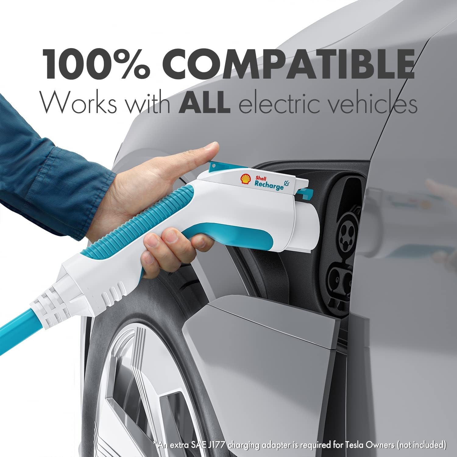 Portable Electric Vehicle Charger Level 2, 32A 240V EV Home Charging Station, Indoor&Outdoor Electric Car Charging Adapter 30Ft Cable, Compatible with All SAE J1772 Evs - Revved Up Tools