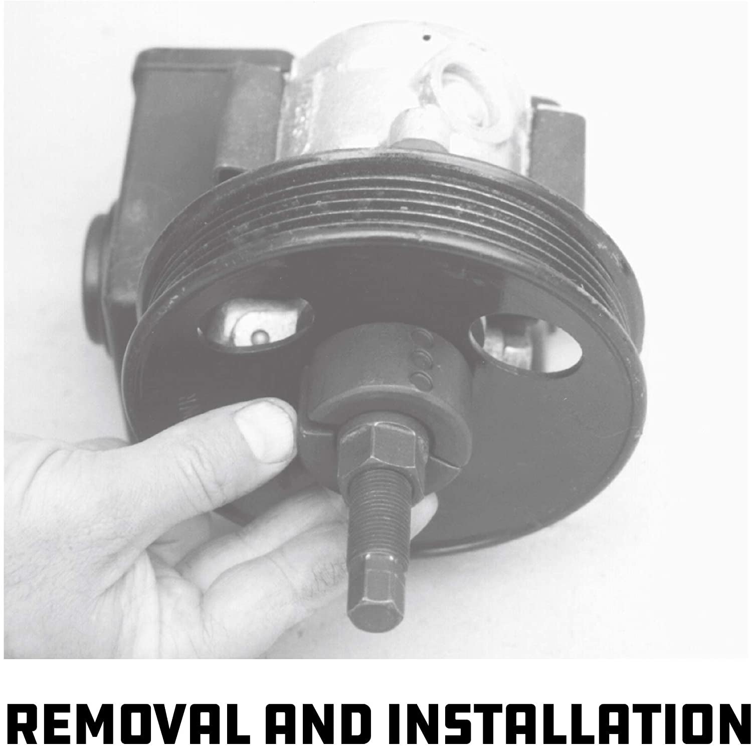 Power Steering and Alternator Pulley Remove and Install Tool Set, Replace Vehicle Steering Pump, Car Repair Tools, Storage Case - 648605 - Revved Up Auto