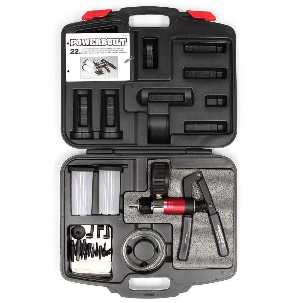 Powerbuilt Automotive Vacuum & Pressure Testing and Bleed Kit - Revved Up Auto
