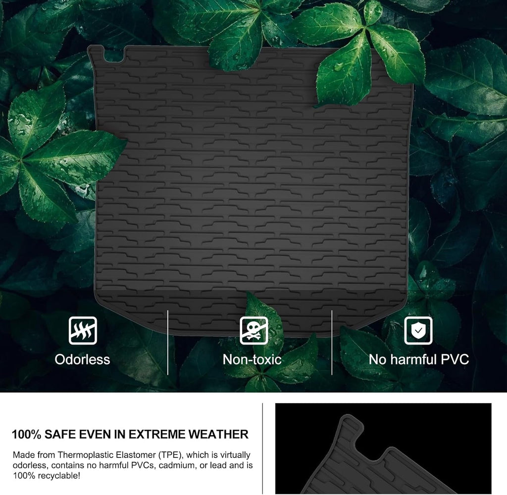 Rear Cargo Mat Liner for 2011-2021 Jeep Grand Cherokee OEM Replacement 82212085 All Weather Protection Floor Tray Slush Trunk Mats Black - Revved Up Tools