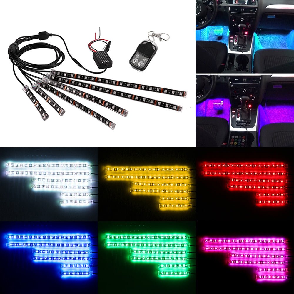 RGB Vioce Control LED Car Motorcycle Glow Lights - Revved Up Tools