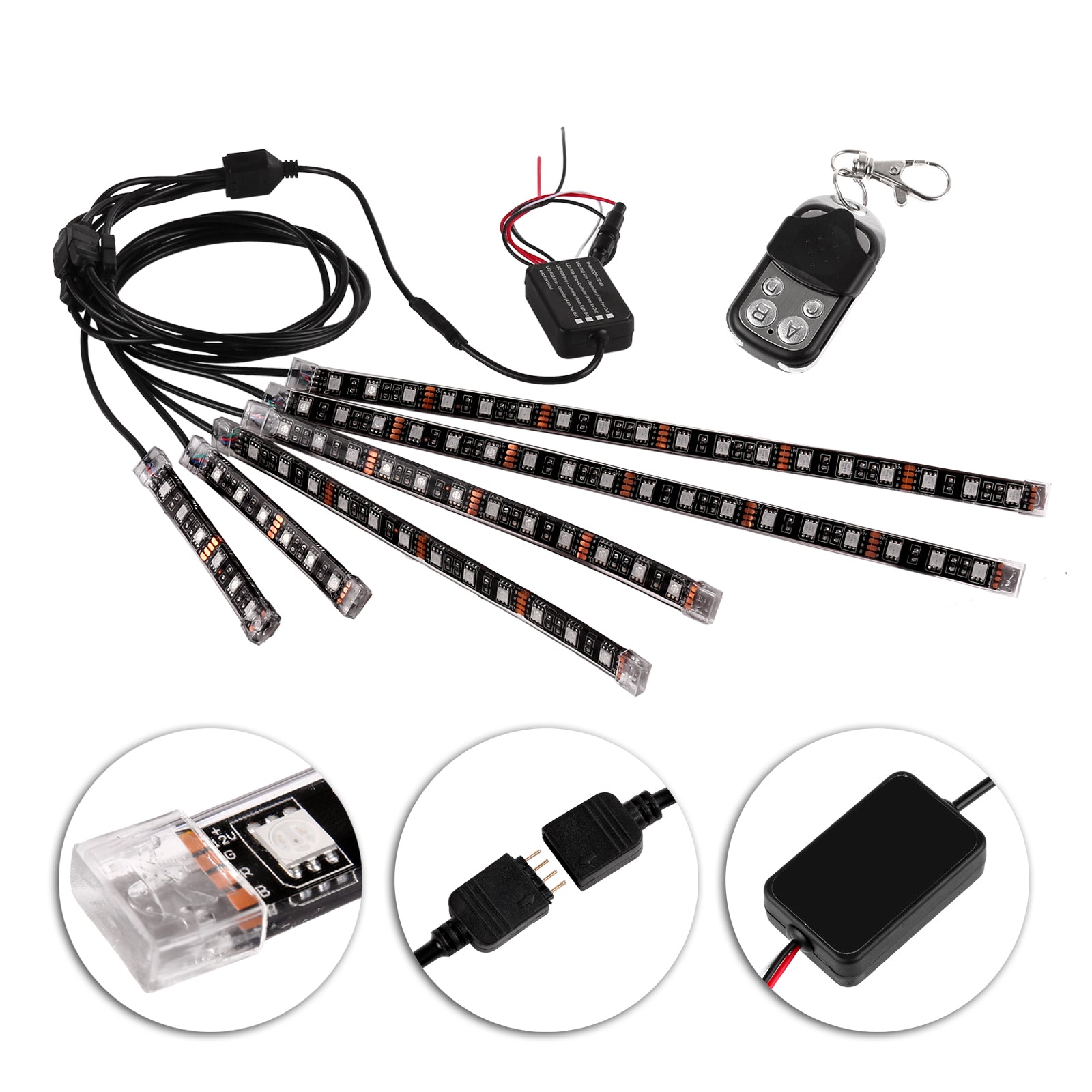 RGB Vioce Control LED Car Motorcycle Glow Lights - Revved Up Tools
