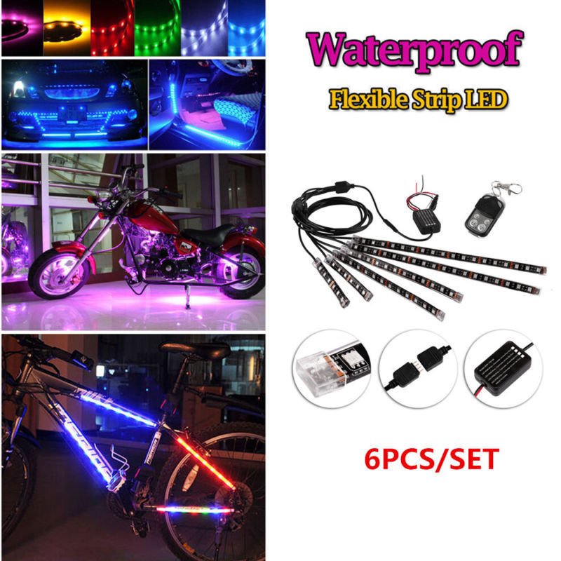 RGB Vioce Control LED Car Motorcycle Glow Lights - Revved Up Tools