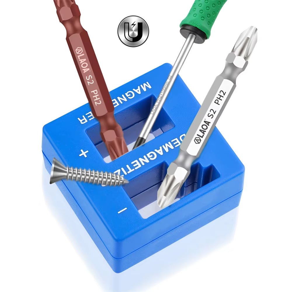 Screwdriver Magnetizer High Quality Magnetic Demagnetizer Tool Blue Screwdriver Magnetic Screwdriver Tool Screwdriver Hand Tools - Revved Up Auto