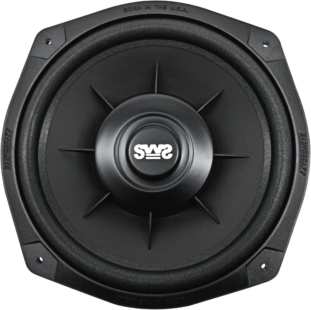 Sound SWS-8X 8-Inch Shallow Woofer System Under-The-Seat Subwoofer, 4-Ohm (Single), Black - Revved Up Tools