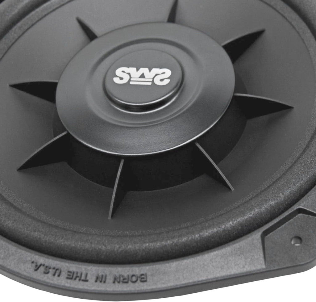 Sound SWS-8X 8-Inch Shallow Woofer System Under-The-Seat Subwoofer, 4-Ohm (Single), Black - Revved Up Tools
