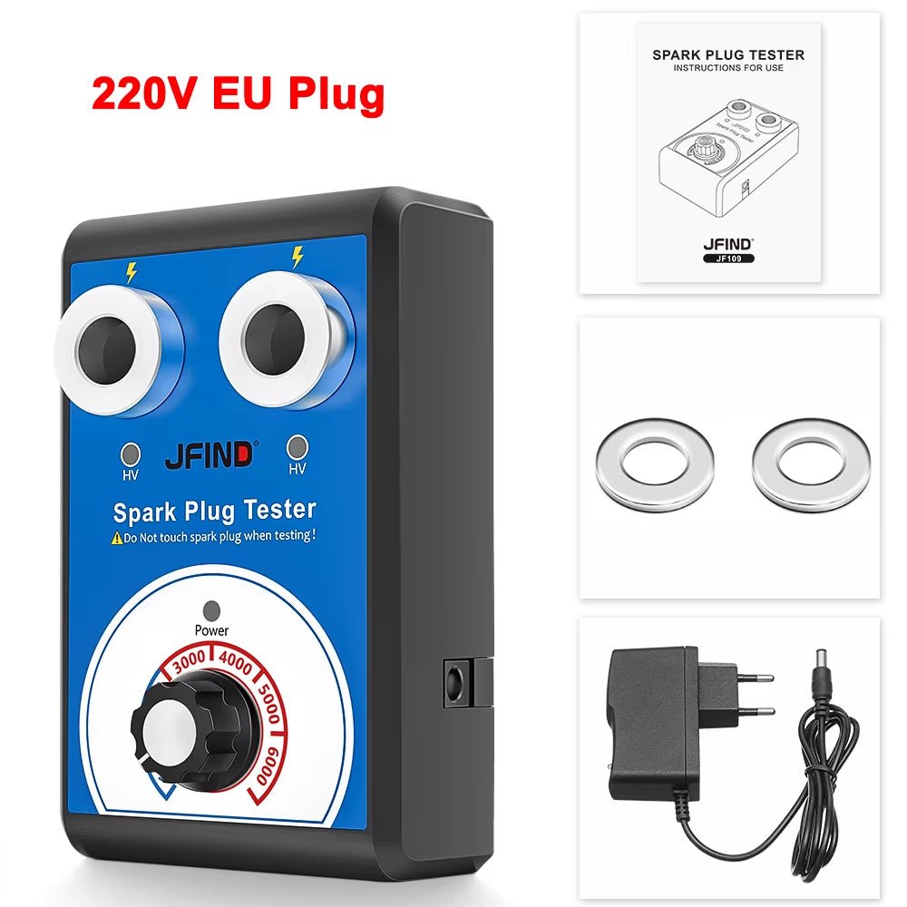 Spark Plug Tester Double Hole Diagnostic Tool Car 12V Spark Tester 0 - 6000Rpm Auto Engine Ignition Detector Tools - Revved Up Auto
