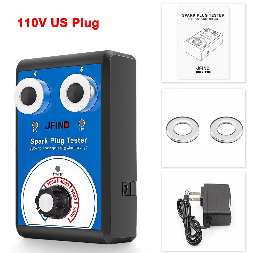 Spark Plug Tester Double Hole Diagnostic Tool Car 12V Spark Tester 0 - 6000Rpm Auto Engine Ignition Detector Tools - Revved Up Auto