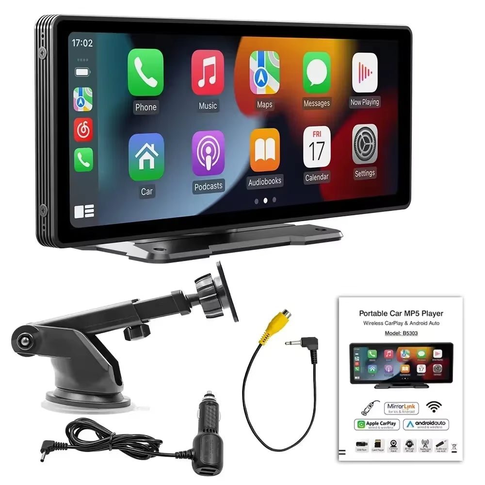 Universal 10.26” Screen Car Radio Multimedia WIFI Video Player Wireless Carplay Screen for Apple or Android - Revved Up Auto