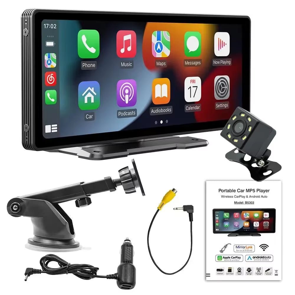 Universal 10.26” Screen Car Radio Multimedia WIFI Video Player Wireless Carplay Screen for Apple or Android - Revved Up Auto