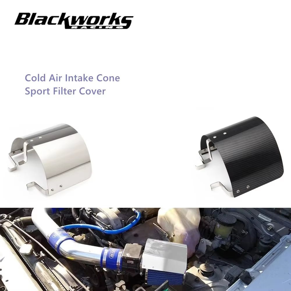Universal Car Cold Air Intake Cone Sport Air Filter Cover Motion Air Filter Cover Heat Shield AF-1001 - Revved Up Tools