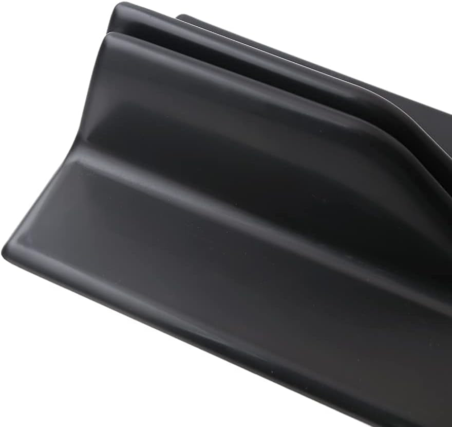 Universal Car Side Skirts Rocker Splitters Diffusers Winglet Wings Extension Rocker Panel Body Kit(Black, 45CM) - Revved Up Tools