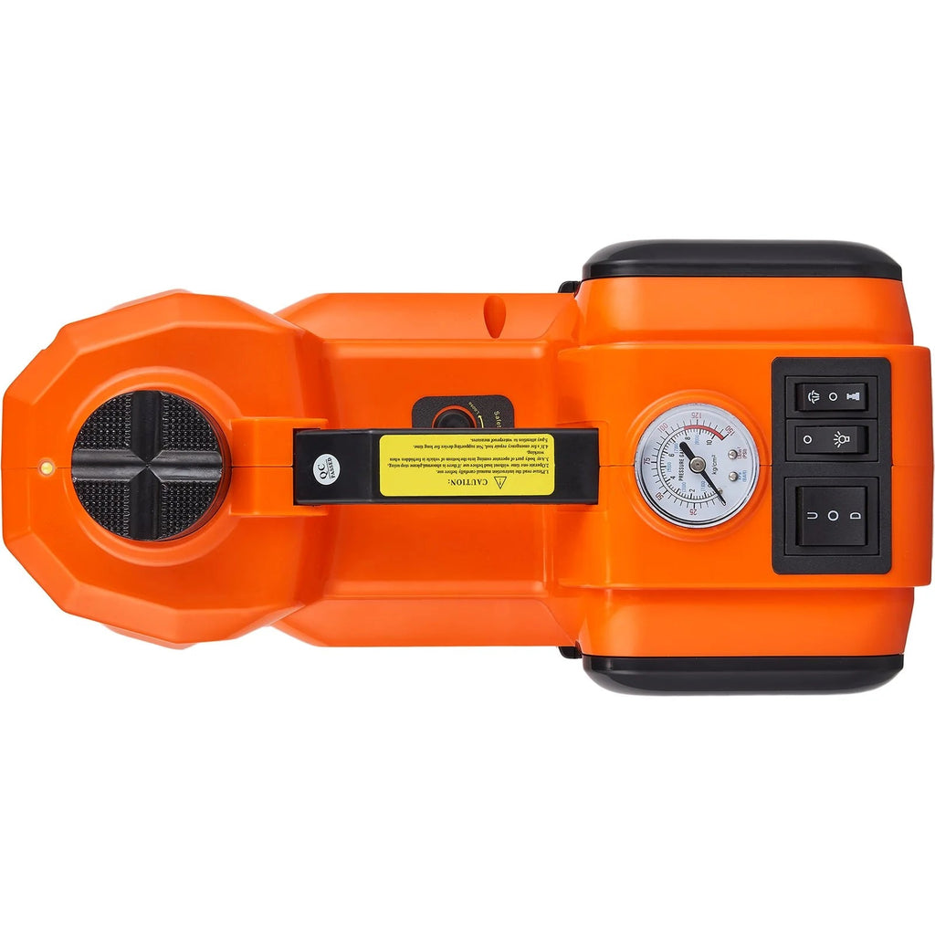 VEVOR Electric Car Jack, 5 Ton/11023 LBS Hydraulic Jack with Electric Impact Wrench, Portable Car Lift with Built - In Inflatable Pump, and LED Light for SUV MPV Sedan Truck Change Tires Garage Repair - Revved Up Auto