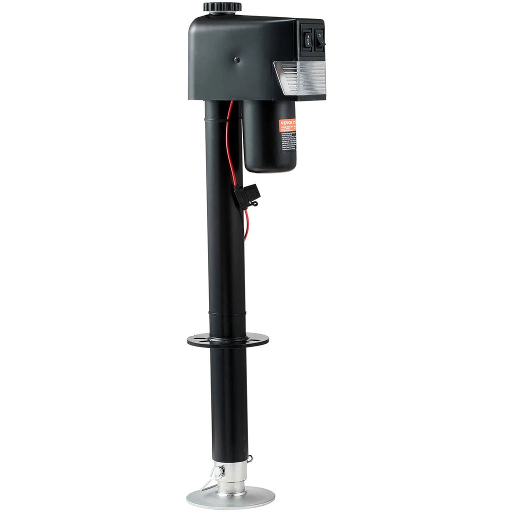 VEVOR Electric Trailer Jack, Power Tongue Jack Weight Capacity 3500 Lbs, 9.84 - 33.85 Electric Tongue Jack with Waterproof Cover for Lifting RV Trailer, Horse Trailer, Utility Trailer, Yacht Trailer - Revved Up Auto