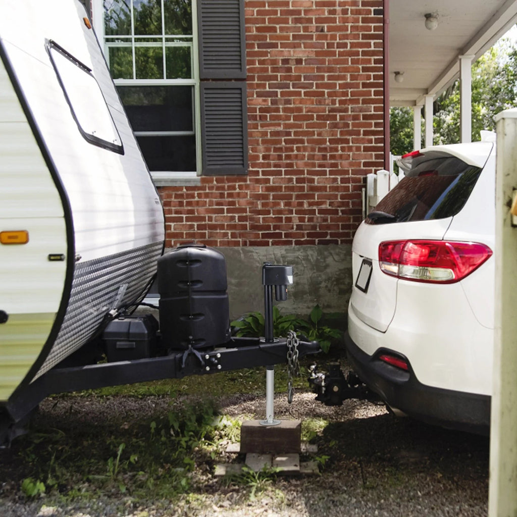 VEVOR Electric Trailer Jack, Power Tongue Jack Weight Capacity 3500 Lbs, 9.84 - 33.85 Electric Tongue Jack with Waterproof Cover for Lifting RV Trailer, Horse Trailer, Utility Trailer, Yacht Trailer - Revved Up Auto