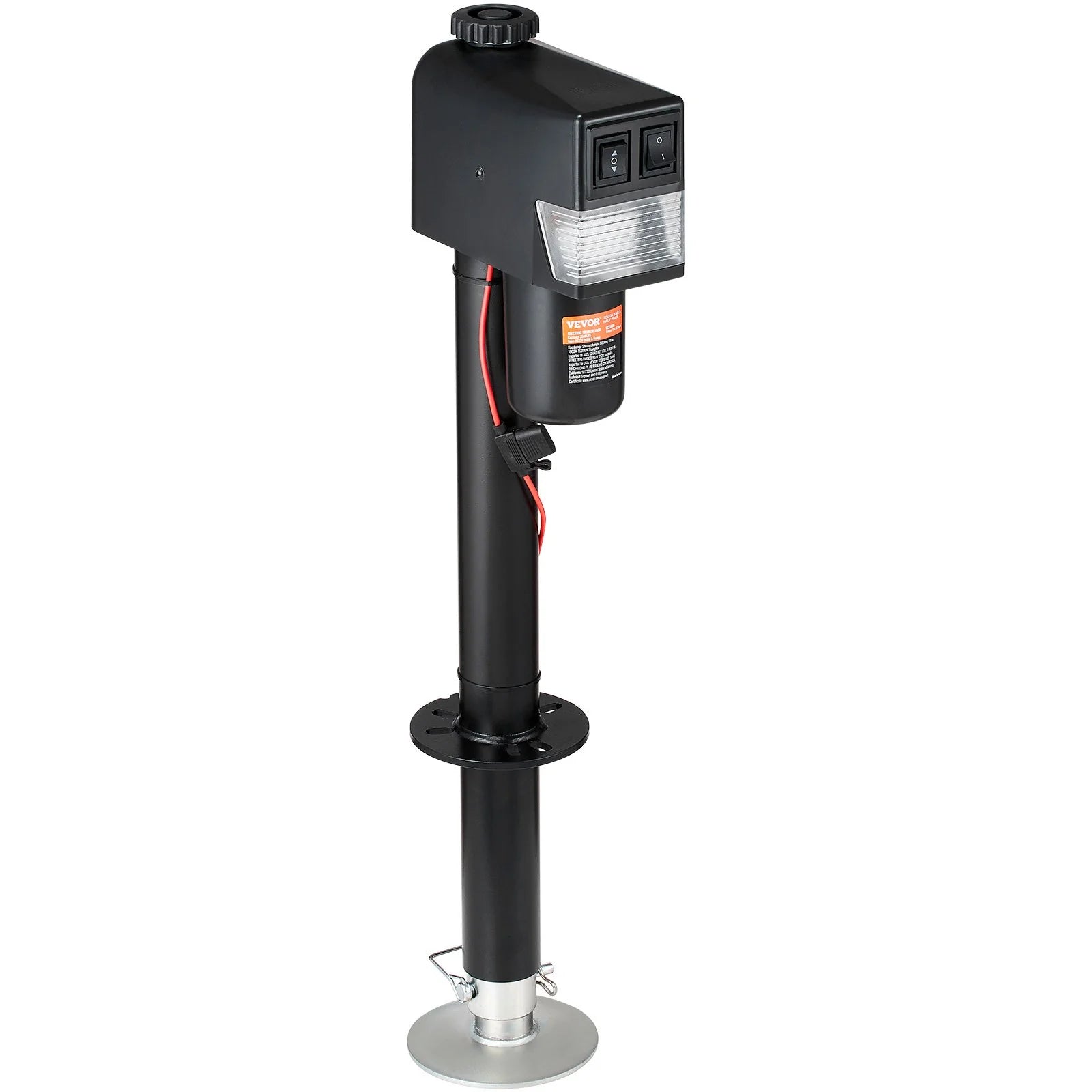 VEVOR Electric Trailer Jack, Power Tongue Jack Weight Capacity 3500 Lbs, 9.84 - 33.85 Electric Tongue Jack with Waterproof Cover for Lifting RV Trailer, Horse Trailer, Utility Trailer, Yacht Trailer - Revved Up Auto