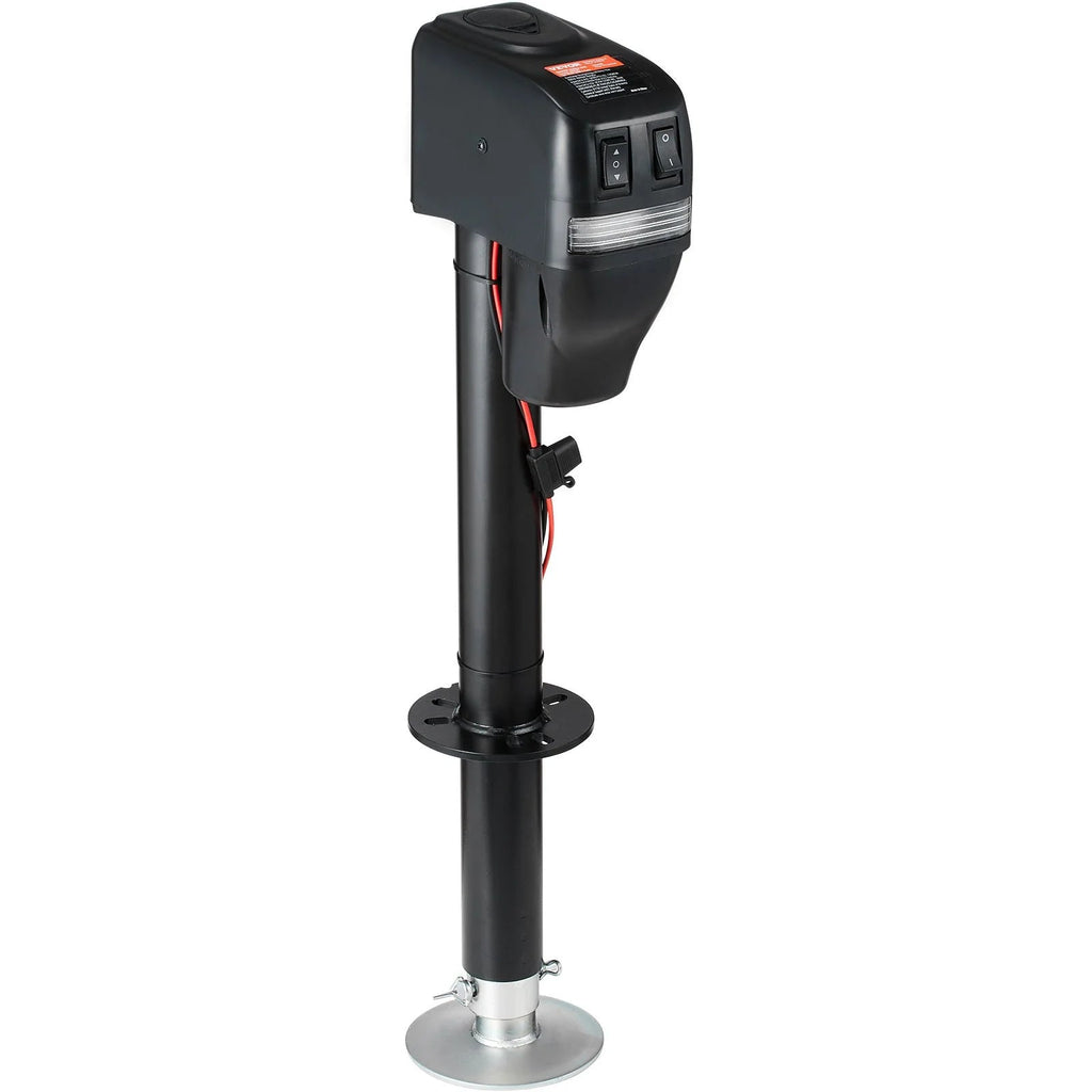 VEVOR Electric Trailer Jack, Power Tongue Jack Weight Capacity 4000 Lbs, 9.84 - 33.85 Electric Tongue Jack with Waterproof Cover for Lifting RV Trailer, Horse Trailer, Utility Trailer, Yacht Trailer - Revved Up Auto