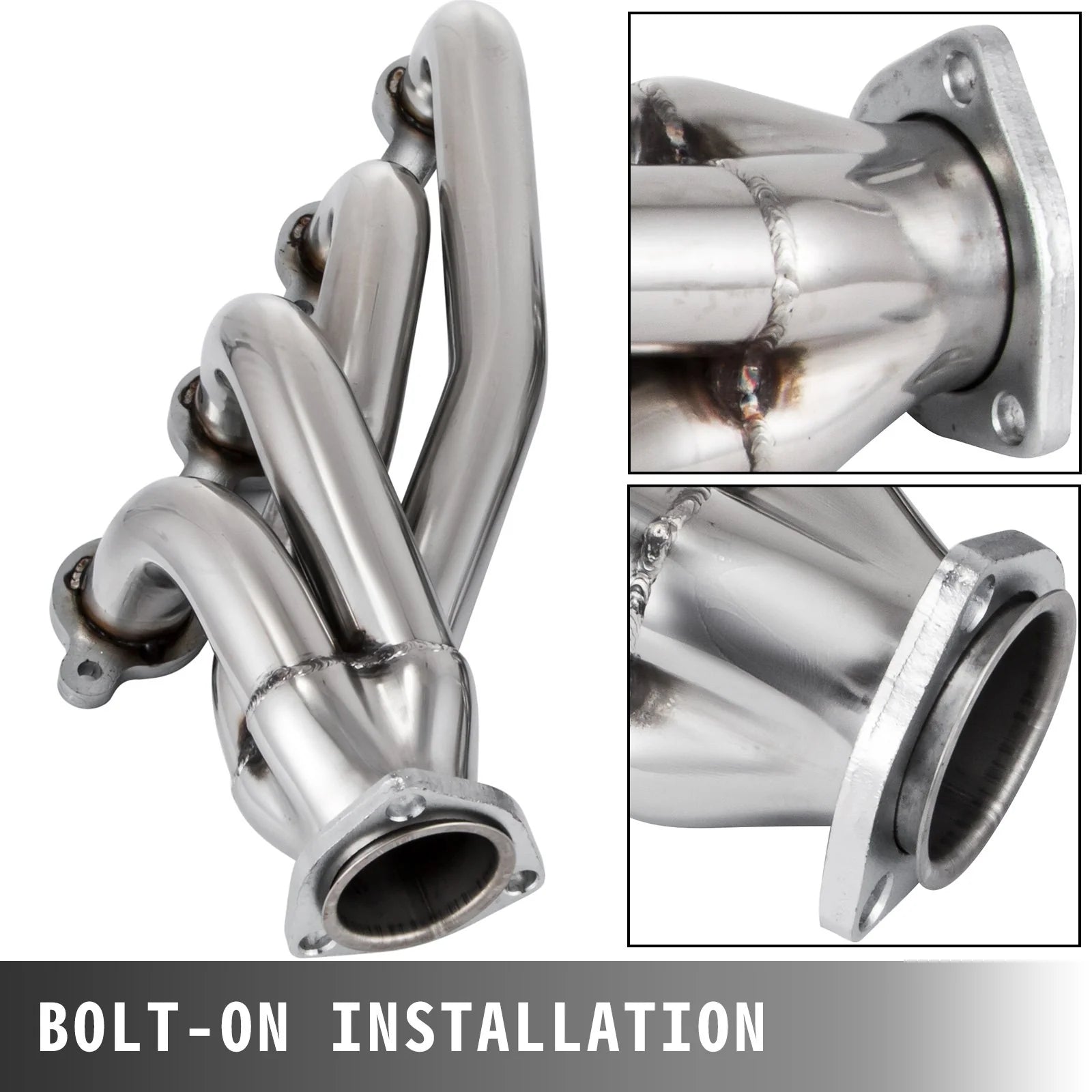 VEVOR Exhaust Header Set 1 5/8 Exhaust Turbo Headers, Stainless Steel Exhaust Manifold Headers, Shorty Engine Conversion LS Swap Exhaust Headers for Chevy LS1 LS2 LS3 LS6 LS10 Suv/Truck Car - Revved Up Tools