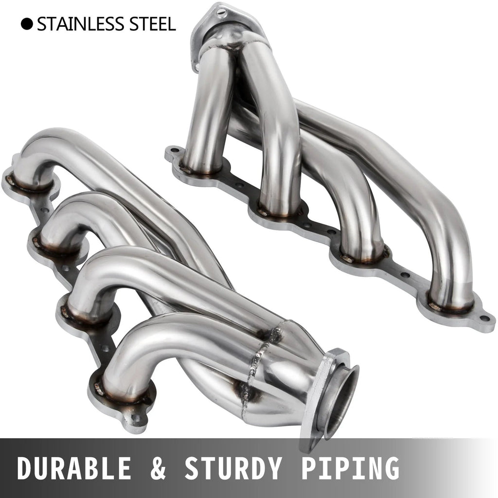 VEVOR Exhaust Header Set 1 5/8 Exhaust Turbo Headers, Stainless Steel Exhaust Manifold Headers, Shorty Engine Conversion LS Swap Exhaust Headers for Chevy LS1 LS2 LS3 LS6 LS10 Suv/Truck Car - Revved Up Tools