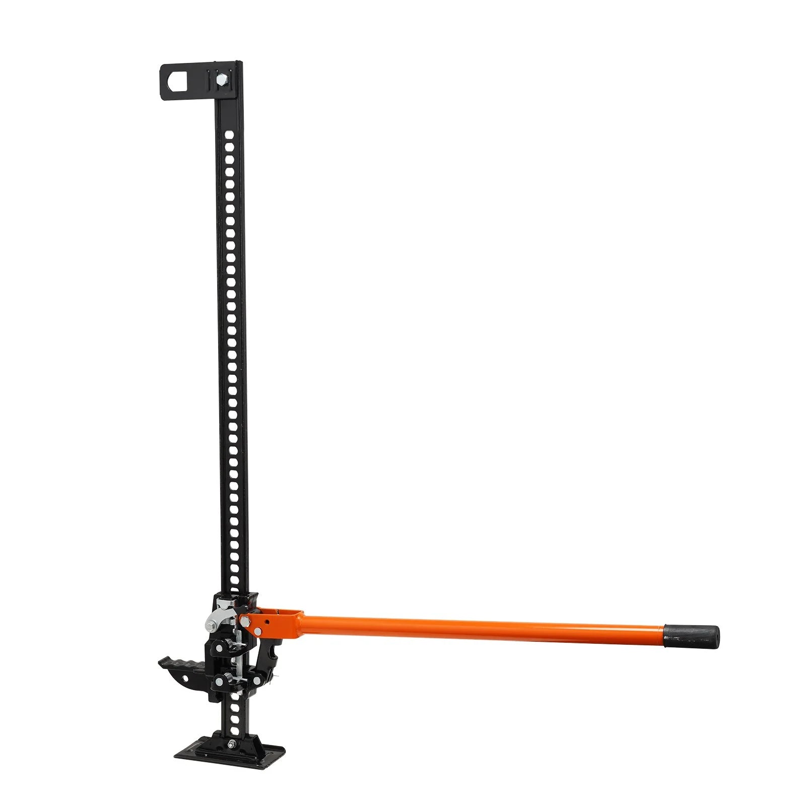VEVOR High Lift Farm Jack, 48 Utility Farm Jack, 7000 Lbs Capacity Ratcheting off Road Utility Jack, Heavy-Duty Farm Jack for Tractor, Truck, SUV, Bumper Lift, Orange - Revved Up Tools