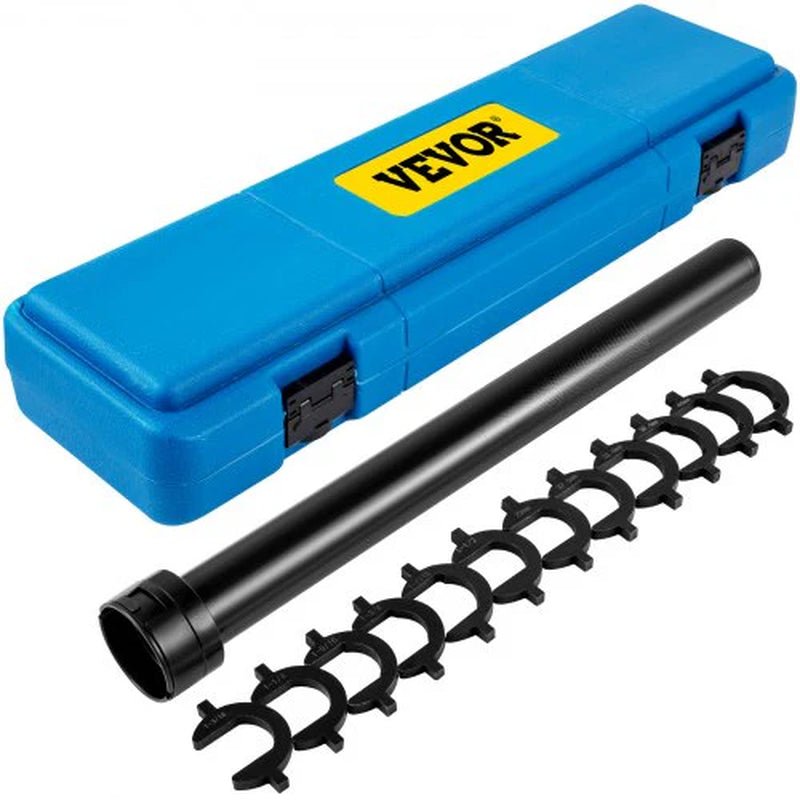 VEVOR Inner Tie Rod Tool Kit, 13 Pcs Crowfoot Adapters Inner Tie Rod Tool Set, 13 Pcs Tie Rod Removal Tool, 1/2 Inch Drive Tube Tie Rods Tool, Heavy-Duty Steel Inner Tie Rod Removal Tool for Vehicle - Revved Up Tools