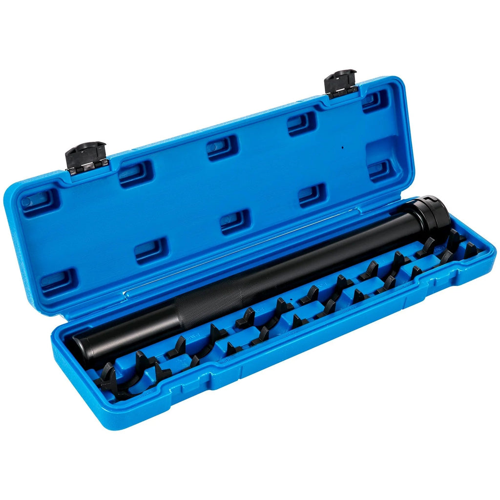 VEVOR Inner Tie Rod Tool Kit, 13 Pcs Crowfoot Adapters Inner Tie Rod Tool Set, 13 Pcs Tie Rod Removal Tool, 1/2 Inch Drive Tube Tie Rods Tool, Heavy-Duty Steel Inner Tie Rod Removal Tool for Vehicle - Revved Up Tools