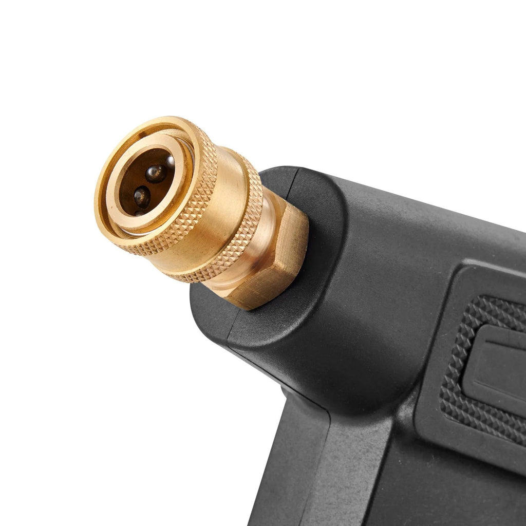 VEVOR Pressure Washer Gun Set, 0.22 Gal Foam Cannon, 4000 PSI Washer Spay Gun with 1/4 Inch Quick Connector & 5 Nozzle Tips, Pressure Washer Handle with M22-14 Mm & M22-15Mm & 3/8'' Inlet Connector - Revved Up Tools