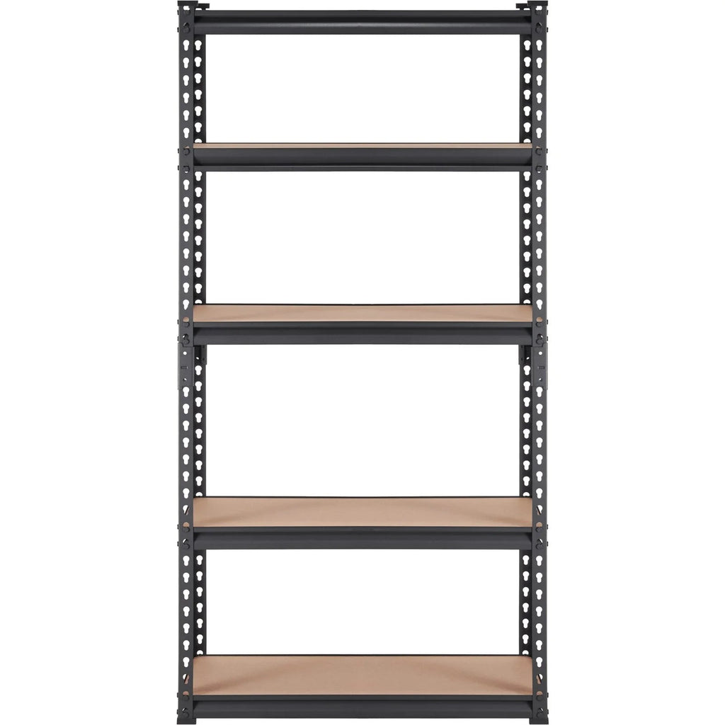 VEVOR Storage Shelving Unit, 5 - Tier Adjustable, 2000 Lbs Capacity, Heavy Duty Garage Shelves Metal Organizer Utility Rack, Black, 30 L X 12 W X 60 H for Kitchen Pantry Basement Bathroom Laundry - Revved Up Auto