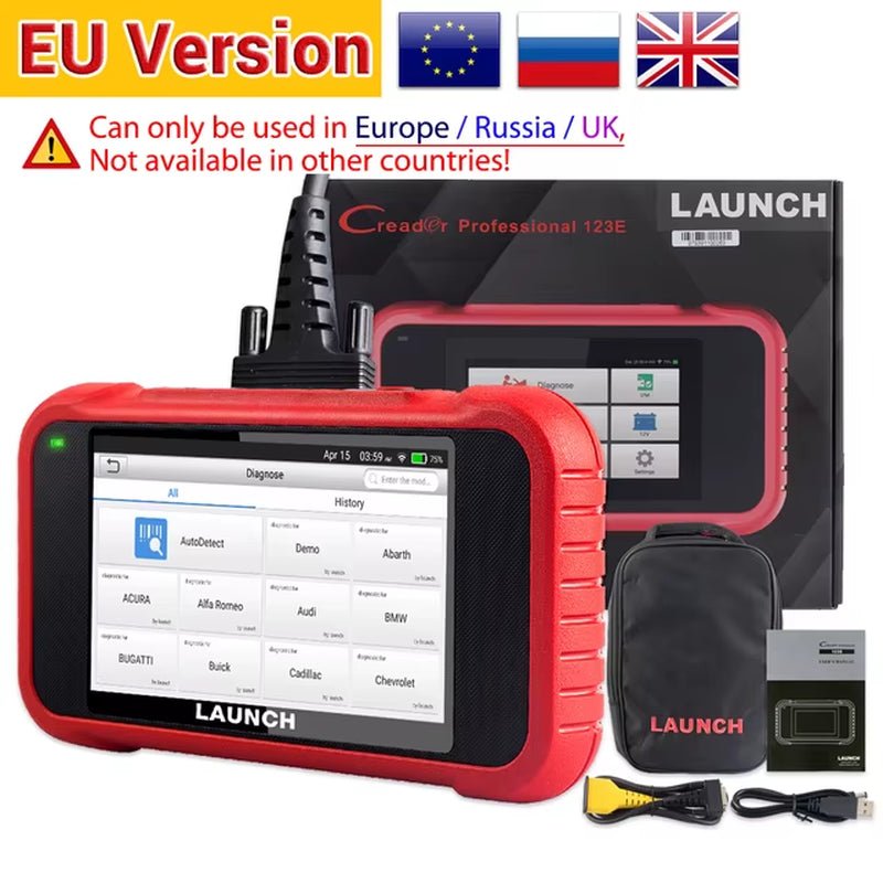 X431 CRP123E OBD2 Car Scanner OBD OBDII Engine ABS Airbag SRS Transmission Automotive Diagnostic Tools PK CRP123X CRP123 - Revved Up Auto