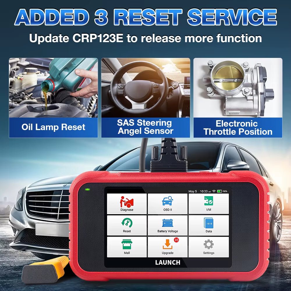 X431 CRP123E OBD2 Car Scanner OBD OBDII Engine ABS Airbag SRS Transmission Automotive Diagnostic Tools PK CRP123X CRP123 - Revved Up Auto