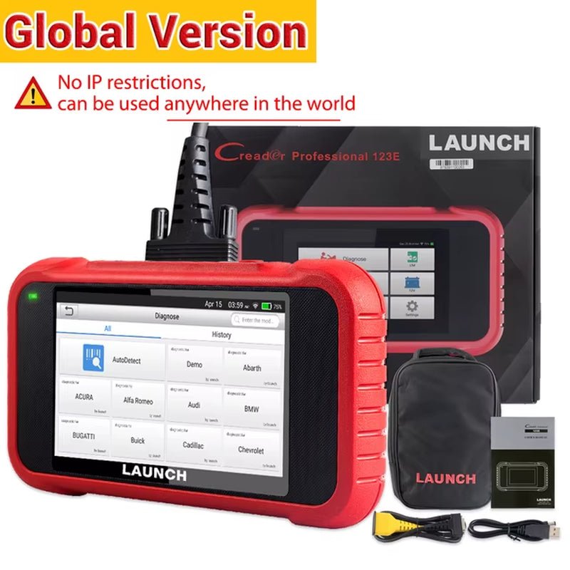 X431 CRP123E OBD2 Car Scanner OBD OBDII Engine ABS Airbag SRS Transmission Automotive Diagnostic Tools PK CRP123X CRP123 - Revved Up Auto