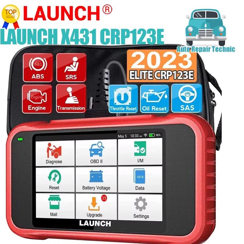 X431 CRP123E OBD2 Car Scanner OBD OBDII Engine ABS Airbag SRS Transmission Automotive Diagnostic Tools PK CRP123X CRP123 - Revved Up Auto