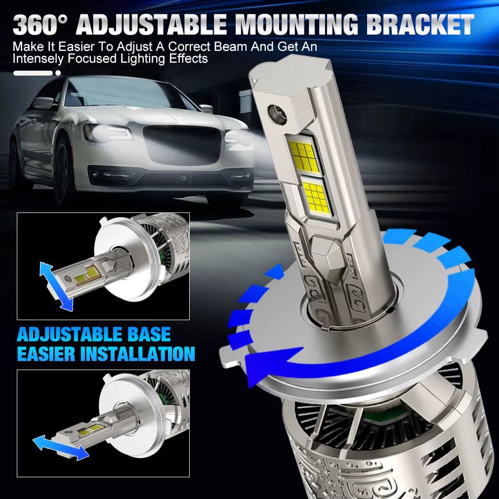 XSTORM H1 H3 H4 H7 Led H8 H11 H16 9005 HB3 9006 HB4 9012 HIR2 Canbus 140W 30000LM Car Headlight Bulb for Turbo Lamp Automobiles - Revved Up Auto